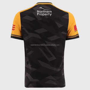 GAA Premium 100% Polyester Soccer Jersey High Performance Short Sleeve Players' Set Solid Design OEM Football Shirt Supply - Product Image 2