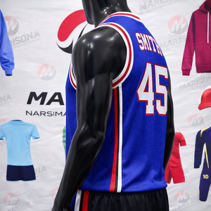 Camiseta de Baloncesto sin Mangas de Talla Grande, Marca Privada, Secado Rápido, Transpirable, Antibacteriana, 100% Poliéster, Personalizable - Product Image 3