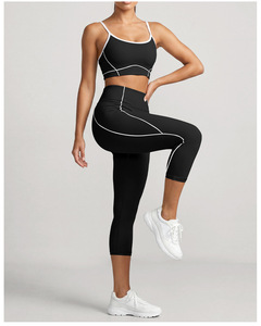 Custom Gym Fitness Clothing Outfits Active Wear 2 Pieces Yoga Sets For Women - Product Image 3
