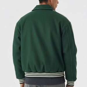 Blouson universitaire personnalisé avec logo pour homme – Mélange de coton premium, idéal pour l'hiver, grandes tailles, vente en gros, ajustable, anti-plis, pour équipes sportives - Product Image 4