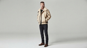 <b>Men</b> Premium Winter <b>Jacket</b> Shearling <b>Fur</b> Collar Warm Casual Outerwear Long Sleeve Zip Front Custom Made - Product Image 4
