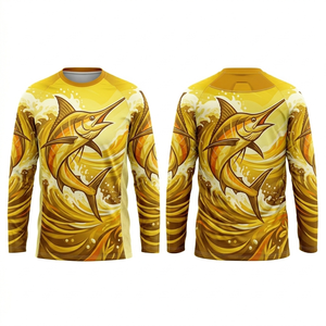 Camiseta de Pesca Unisex Personalizada, Sublimada, Manga Larga, Protección UV, Secado Rápido, Transpirable, para Deportes al Aire Libre - Product Image 2