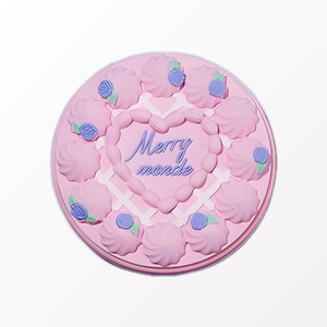 Base de maquillaje en cojín coreana Merimongde Happy Your Day Cushion 01 Ivory, base de maquillaje en cojín con efecto luminoso, cosméticos, base de maquillaje. - Product Image 2