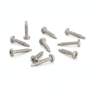 PDC Pan Head Stainless Steel (304/316/410) Self-Drilling <b>Screws</b> Class 8 Grade Natural Finish Metric Inch Phillips Drive Deep - Product Image 1