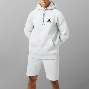 Top Material Made <b>Men</b> Slim Fit Hoodie <b>Short</b> Set <b>Long</b> Sleeves Hoodie <b>Shorts</b> Set For Online Sale - Product Image 5