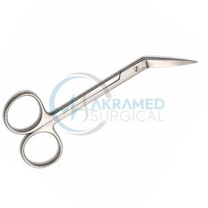 Tijeras Quirúrgicas Anguladas Iris de 12 cm, Tijeras para Perforación de Encías, Instrumento Quirúrgico de Acero Inoxidable - Product Image 3