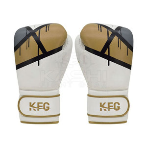 All-Purpose Leather Kick Boxing <b>Gloves</b> Breathable <b>Moisture</b>-Wicking Secure Grip Hook Loop Closure for Training Sparring Daily - Product Image 2