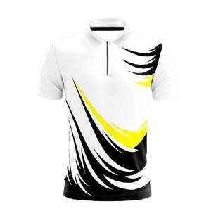 เสื้อเชิ้ตแขนสั้นผู้ชาย ผ้าฟลีซ ติดกระดุม ปักโลโก้ตามสั่ง พิมพ์ลายดิจิตอล ระบายอากาศได้ดี สไตล์ลำลอง เหมาะสำหรับกอล์ฟและกิจกรรมกลางแจ้ง รับผลิตแบบ OEM - Product Image 5