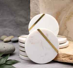 Export Quality Round Coaster Decorative <b>Cup</b> <b>Mat</b> Heat Resistant Table Protector Kitchen Restaurant Tableware Available In Bulk - Product Image 1