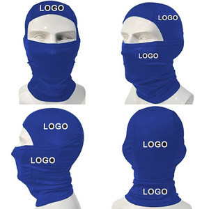 Máscara Facial de Invierno Transpirable, Cálida, de Forro Polar, Cortavientos, para Ciclismo, Protección Facial, Pasamontañas de Poliéster y Spandex con 1 Orificio y Logotipo - Product Image 5