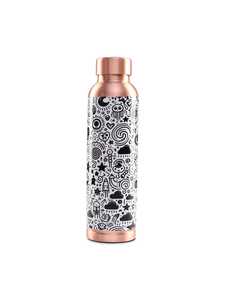 Bouteille d'eau en cuivre à motif de dessin animé, double paroi isolée, portable, pour les voyages - Product Image 4