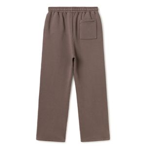 Men's Brown Cotton Sweatpants Elastic Waist <b>Drawstring</b> Closure Side Pockets Casual Midweight Autumn Wear - Product Image 2