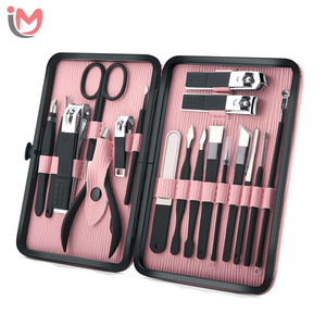 Professional High Manicure <b>Pedicure</b> Kit Nail Care Grooming Set Stainless Steel <b>Tools</b> Pure Leather OEM Wholesale - Product Image 1