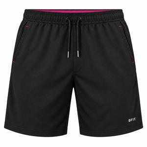 Men's Eco-Friendly <b>Waterproof</b> 100% Polyester Black Quick Dry Drawstring <b>Shorts</b> with Pockets Mid Waist Casual Sport <b>Shorts</b> - Product Image 1