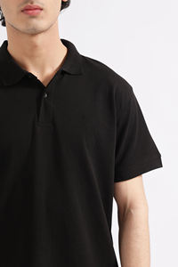 Turn Over Collar Comfortable Size and Fabric Customized logo Half Sleeve Plain <b>Navy</b> <b>Blue</b> <b>Polo</b> <b>Shirt</b> - Product Image 5