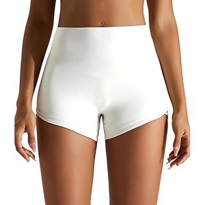 Short de yoga blanc taille haute sexy pour femme, effet push-up, idéal pour la gym et le fitness – Grande Vente - Product Image 5