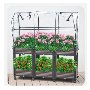 Bac de jardin surélevé / Conteneur pour fleurs / Ensemble de boîtes à semis - Product Image 2