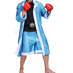 Custom Made Cheap Price Premium Quality Durable Eco-Friendly Polyester <b>Boxing</b> <b>Robes</b> Customizable Options for Adults Bulk - Product Image 3