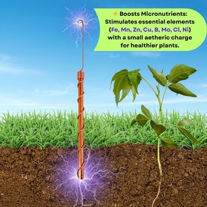 Bâtons d'électroculture en cuivre de qualité supérieure pour la croissance des plantes, la santé du sol et un cadeau de jardin unique à prix de gros - Product Image 6
