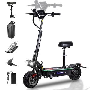 สกู๊ตเตอร์ไฟฟ้าพับได้กันน้ำ รุ่นใหม่ 8000W มอเตอร์ไร้แปรงถ่านแบบขับเคลื่อนสองล้อ ระบบกันสะเทือนหน้า/หลัง แบตเตอรี่ลิเธียม รับน้ำหนักได้ 200 กก. - Product Image 1