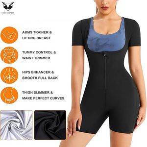 Combinaison amincissante intégrale pour femme, gaine de sudation 3-en-1 pour l'entraînement et la réduction de la graisse abdominale - Product Image 4