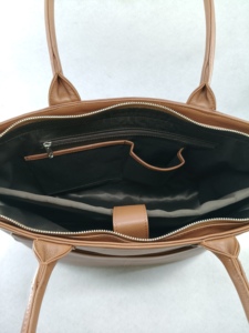 Bolso de Mano Tipo Tote, Bandolera y para Portátil, de Cuero Vegetal Vegano, para Mujer, Estilo Bohemio, Vintage, de Diseñador, para Universidad - Product Image 6