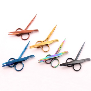 Tijeras recortadoras de cejas con removedor de peine, herramientas de maquillaje, depilación, afeitadora moldeadora, recortadora de pestañas, pinzas para el cabello - Product Image 1