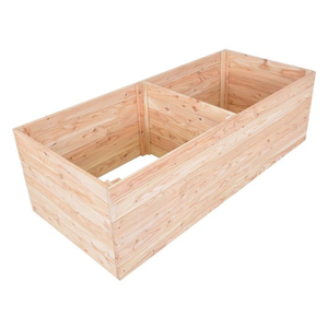 Jardinière surélevée en bois avec trous de drainage, kit de culture de légumes et d'herbes en bois massif pour balcon extérieur - Product Image 2