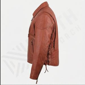 Veste en cuir NAI-0497A, manteau de moto, vêtements de moto à la mode, équipement de protection pour la conduite, vente en gros, couleur personnalisée - Product Image 3
