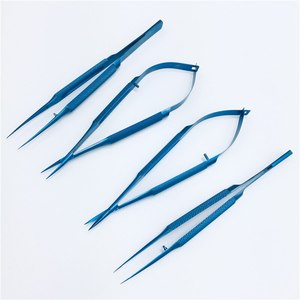 Pinzas de microcirugía Castroviejo doradas, instrumentos quirúrgicos dentales para cirugía menor y procedimientos oftalmológicos, de acero metálico, eléctricas. - Product Image 5