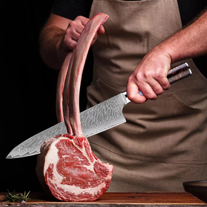 Couteau de Chef Professionnel LEGACY BLADES Damas 8 Pouces Forgé à la Main Moderne Ambidextre Compatible Lave-Vaisselle Tranchant Manche en Résine Pour la Maison - Product Image 4