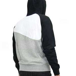 เสื้อสเวตเชิ้ตมีฮู้ดซิปหน้าสำหรับผู้ชาย แขนเสื้อแบบแร็กแลน ผ้าฟลีซ สวมใส่สบายๆ ในฤดูใบไม้ร่วง ทรงปกติ - Product Image 3