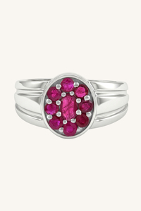 แหวนทับทิมเงินแท้ 92.5 รุ่น KLSR-11617 - Product Image 2