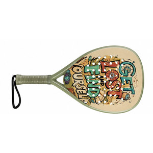 Paleta de Paddle Prémium con Logotipo Personalizado Impreso, Diseño de Lágrima, Ligera, Portátil, Antideslizante, para Diversión en el Patio Trasero - Product Image 4