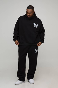 Conjunto Deportivo Personalizado de 2 Piezas para Hombre, Sudadera con Capucha Extra Grande de Felpa de Algodón 100 % de 420 g/m², Corte Regular, Informal, Ecológico, para Invierno - Product Image 4