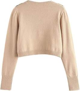 Suéter de Punto para Mujer, Ligero y Cálido para Invierno, Estilo Informal, Color Sólido, Ropa de Punto Otoñal para Dama - Product Image 2