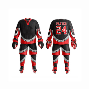 Uniforme de hockey sur glace élégant et coloré, respirant, à séchage rapide, sans manches, en polyester/nylon, personnalisable, de haute qualité, service OEM, vente en gros - Product Image 5