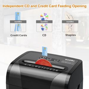 Distruggidocumenti a Taglio Incrociato Durevole da 18 Fogli con Contenitore Estraibile da 18 Litri, Livello di Sicurezza P-4 per Carte di Credito, Distrugge Carta in Modo Sicuro - Product Image 3