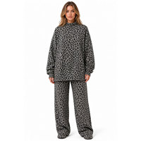 Achetez un ensemble de survêtement camouflage rose en écorce d'arbre pour femme, sweat-shirt à col montant et pantalon large décontracté à manches longues