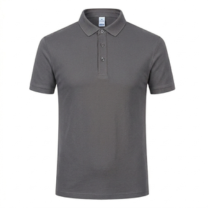 Casual Wear Short Sleeve Turn Collar Slim Fit Men Solid Canvas Breathable Design Custom Logo 240g Polo <b>Shirt</b> Men - Product Image 4