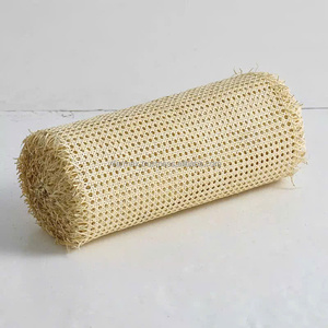 Flexible Breathable Square Rattan Cane Webbing Handmade Natural Style Decorative for Chair <b>Backrest</b> Cabinet Fronts DIY Wedding - Product Image 1