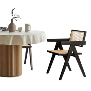 เก้าอี้รับประทานอาหารทำจากไม้สักเนื้อแข็งสำหรับห้องรับประทานอาหารร้านอาหารและเฟอร์นิเจอร์กาแฟ - Product Image 1