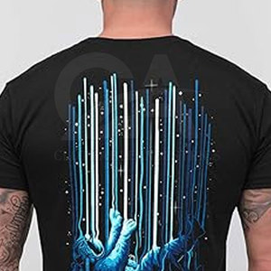 T-shirt streetwear pour homme, décontracté, imprimé graphique, en coton doux et respirant, tendance, coupe ample - Product Image 5