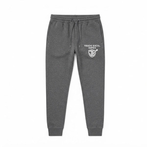 Pantalon de jogging décontracté en coton noir léger et respirant pour homme Trade Excel Impex, taille élastique avec cordon de serrage, coupe décontractée, jambe droite - Product Image 2
