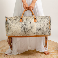 Sac de voyage de luxe en cuir Walla Fashion, 100% cuir véritable, résistant à l'eau, avec franges, style western bohème, cadeau pour fille