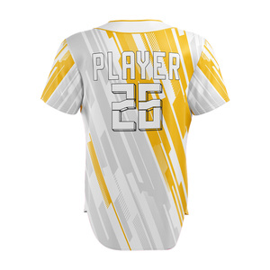 Camiseta de Béisbol para Mujer, Manga Corta, Transpirable, de Poliéster, para Equipos, Todas las Temporadas, Corte Regular, Diseño Frontal Personalizado - Product Image 2