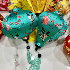 Silk Lanterns Waterproof Bamboo Silk Lanterns Hanging Lights For Outdoor Garden Wedding Vietnam Silk Lanterns Decor - Product Image 1