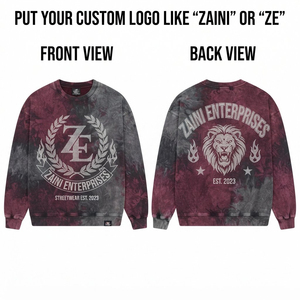 Premium 350grams Cotton Polyester Fleece Acid Wash <b>Tie</b> <b>Dye</b> <b>Sweatshirt</b> Rhinestone Heat Transfer Graphic Crewneck Pullover Men's - Product Image 1