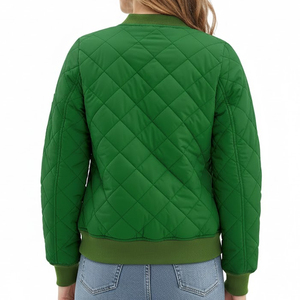 Hot Selling Product <b>Winter</b> Warm Women Bomber Jacket OEM Manufacturer Street Wear Custom Logo Bomber Jacket For Women - Product Image 6
