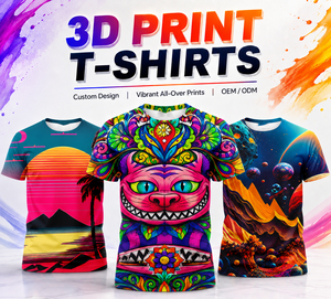 เสื้อยืดลายการ์ตูนเสือสิงโตนีออนพิมพ์ลาย 3 มิติ แบบกำหนดเอง ระบายอากาศได้ดี พิมพ์ลายแบบเต็มตัว เหมาะสำหรับงานเทศกาล คอนเสิร์ต เสื้อยืดสำหรับทุกเพศ - Product Image 1
